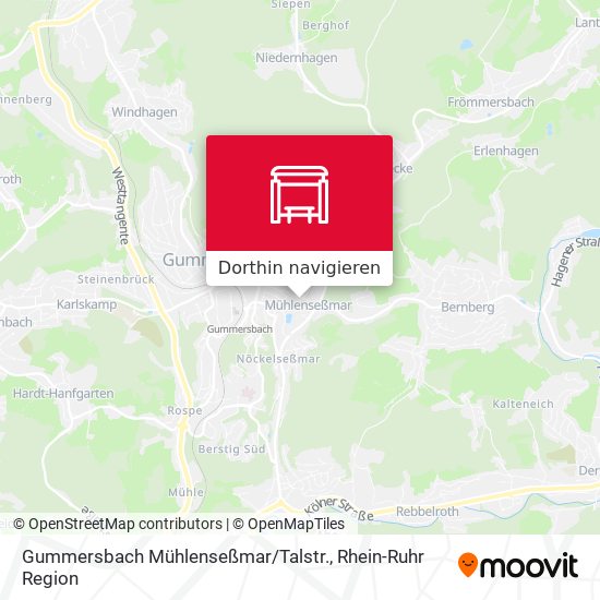 Gummersbach Mühlenseßmar / Talstr. Karte