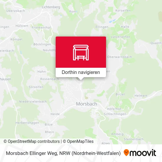 Morsbach Ellinger Weg Karte