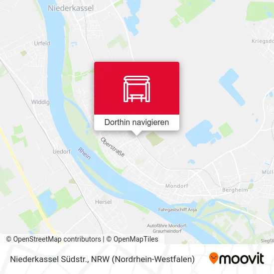 Niederkassel Südstr. Karte