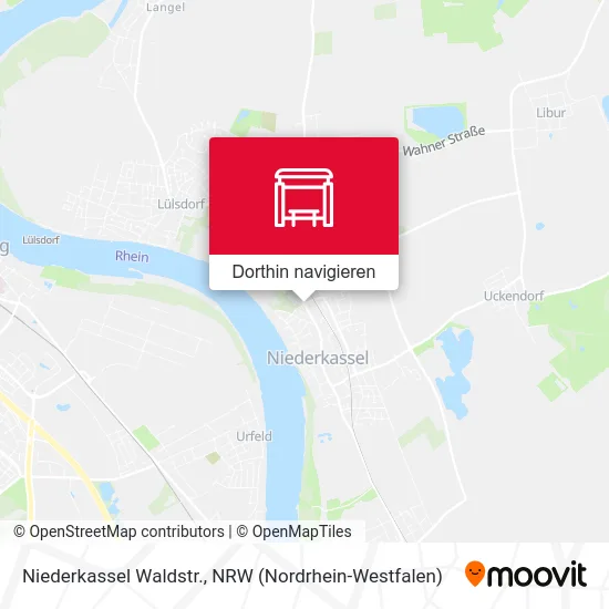 Niederkassel Waldstr. Karte