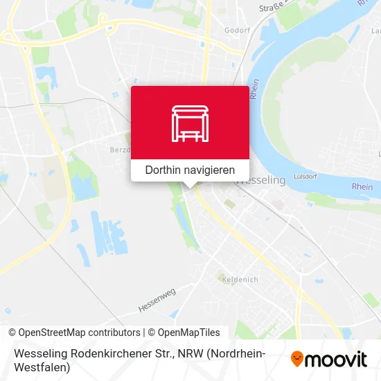 Wesseling Rodenkirchener Str. Karte