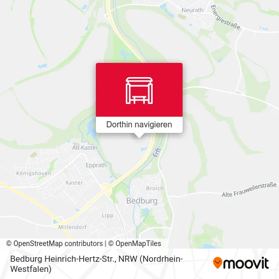 Bedburg Heinrich-Hertz-Str. Karte