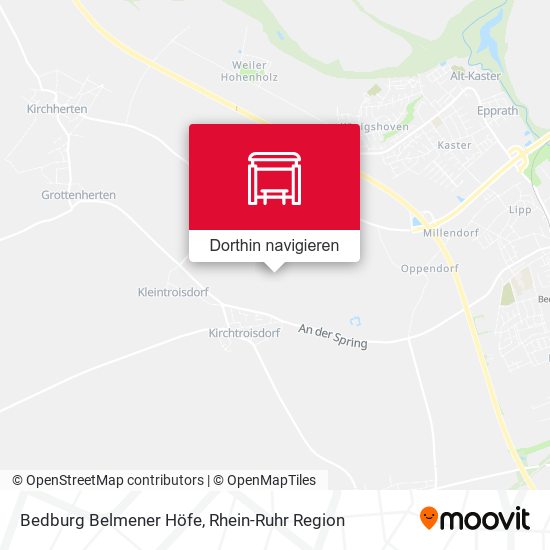 Bedburg Belmener Höfe Karte