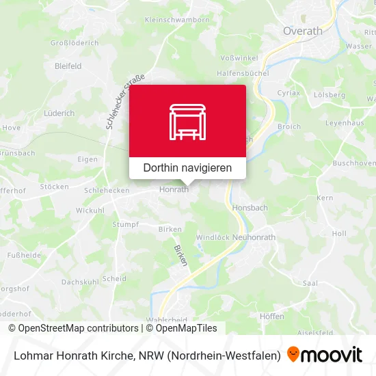 Lohmar Honrath Kirche Karte