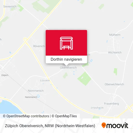 Zülpich Oberelvenich Karte