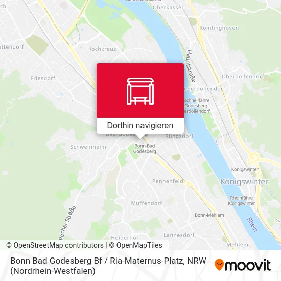 Bonn Bad Godesberg Bf / Ria-Maternus-Platz Karte