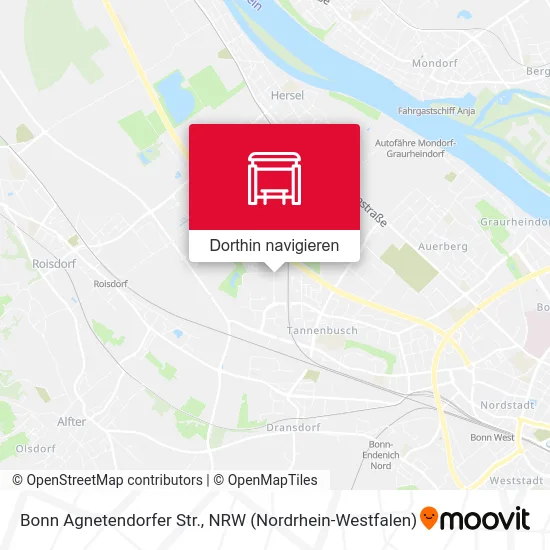 Bonn Agnetendorfer Str. Karte