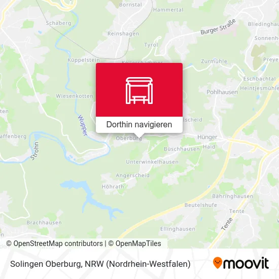 Solingen Oberburg Karte