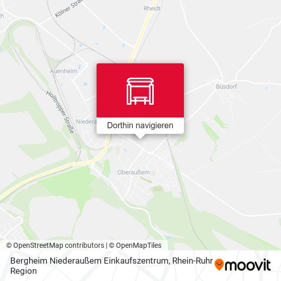 Bergheim Niederaußem Einkaufszentrum Karte