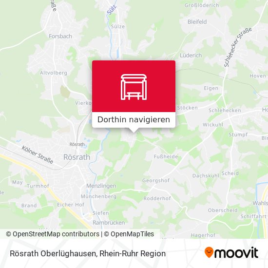 Rösrath Oberlüghausen Karte
