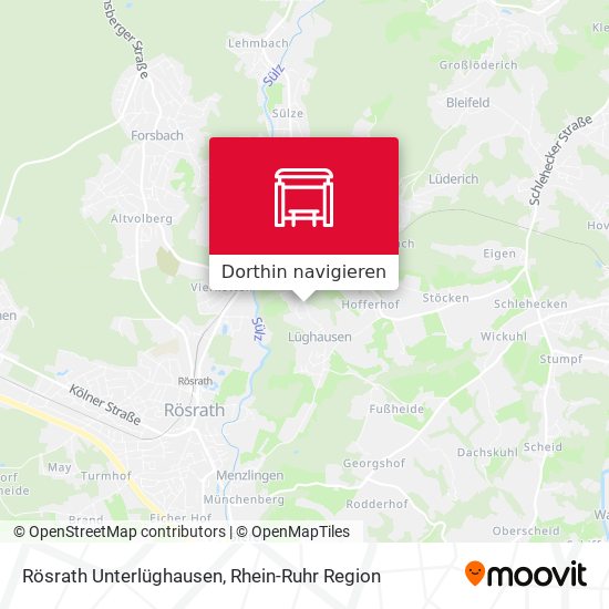 Rösrath Unterlüghausen Karte