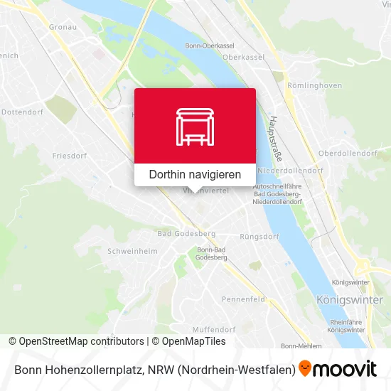 Bonn Hohenzollernplatz Karte