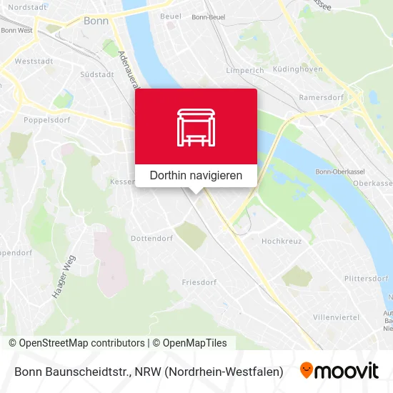 Bonn Baunscheidtstr. Karte