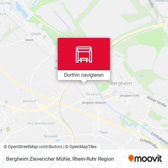 Bergheim Zievericher Mühle Karte