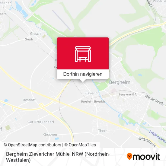 Bergheim Zievericher Mühle Karte