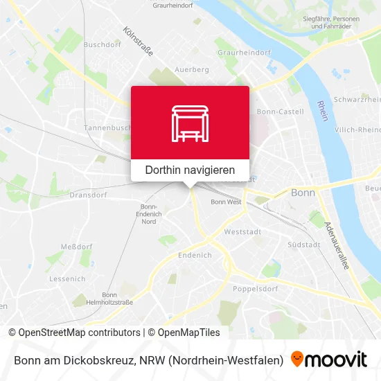 Bonn am Dickobskreuz Karte