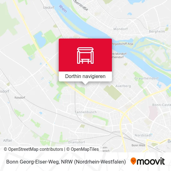 Bonn Georg-Elser-Weg Karte