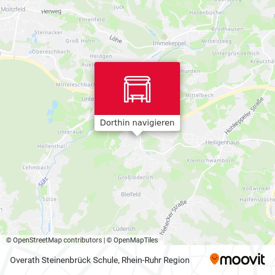 Overath Steinenbrück Schule Karte