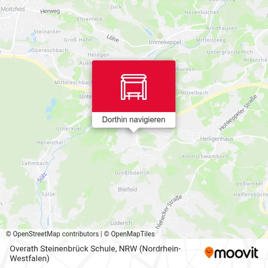 Overath Steinenbrück Schule Karte