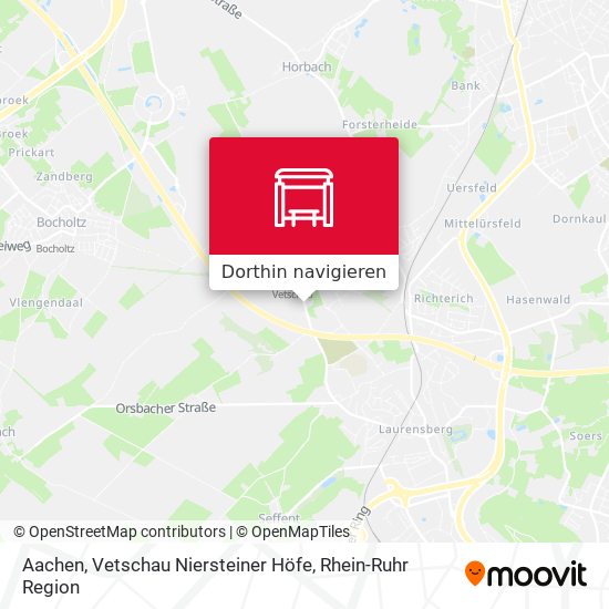 Aachen, Vetschau Niersteiner Höfe Karte