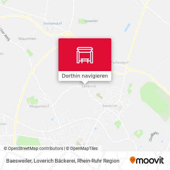 Baesweiler, Loverich Bäckerei Karte