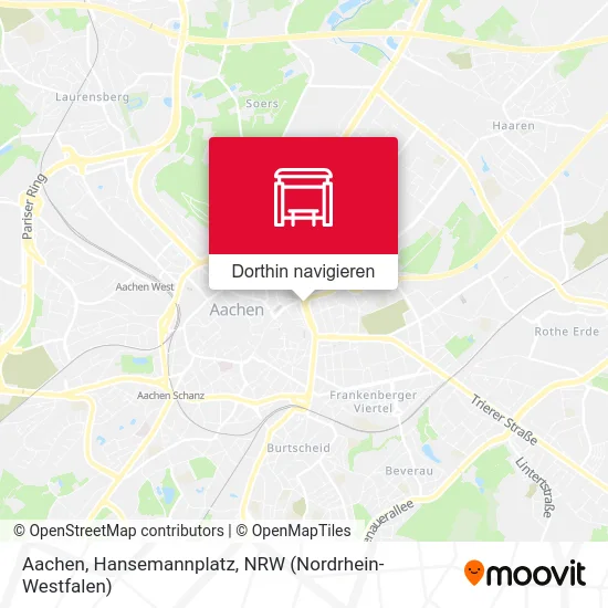 Aachen, Hansemannplatz Karte