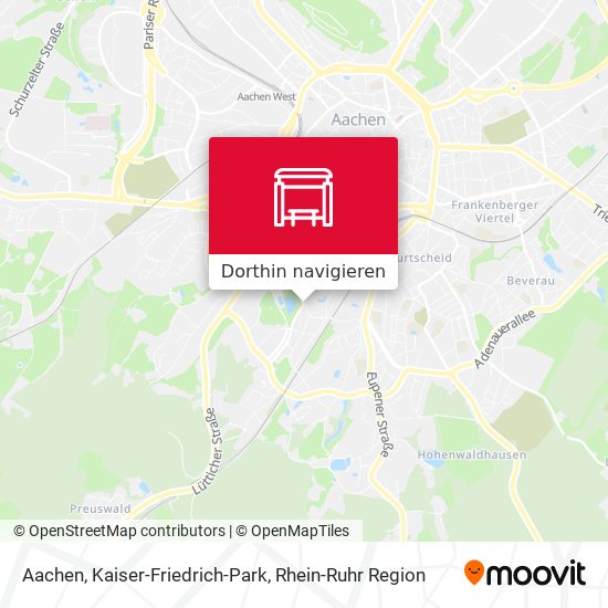 Aachen, Kaiser-Friedrich-Park Karte