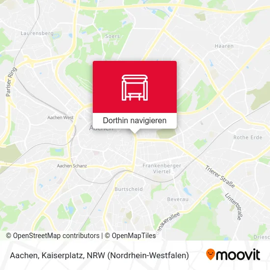 Aachen, Kaiserplatz Karte