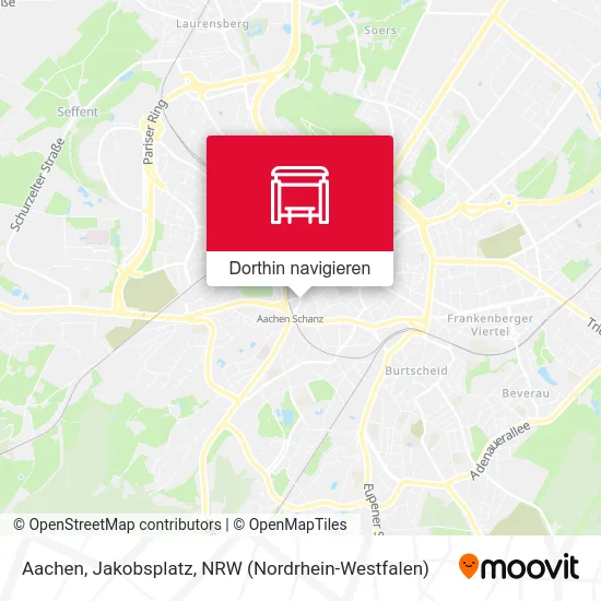 Aachen, Jakobsplatz Karte