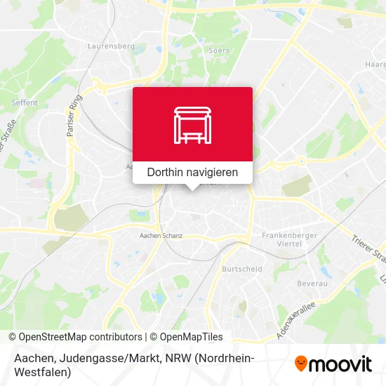 Aachen, Judengasse/Markt Karte