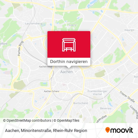 Aachen, Minoritenstraße Karte
