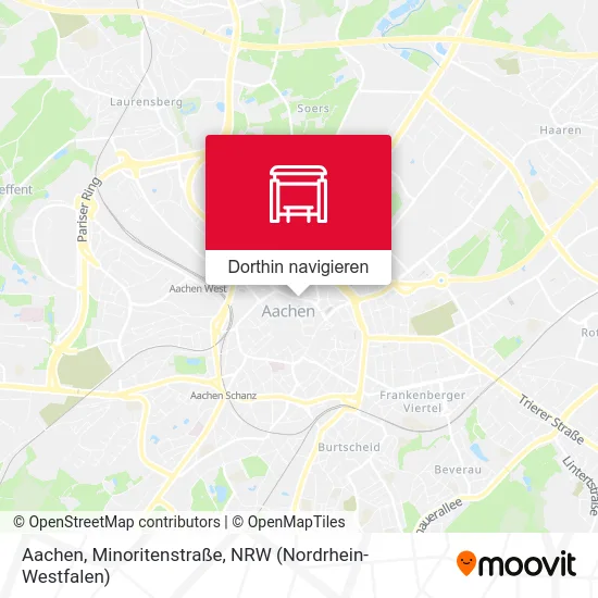 Aachen, Minoritenstraße Karte