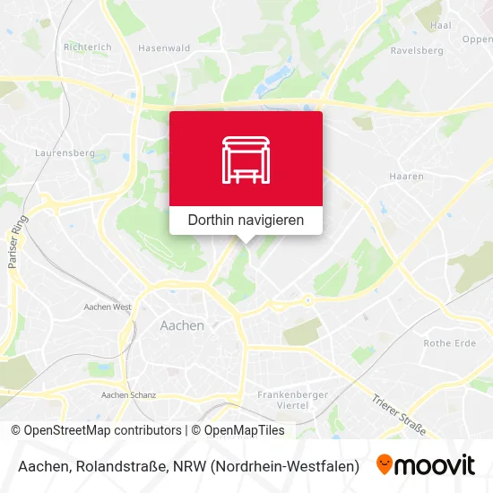 Aachen, Rolandstraße Karte