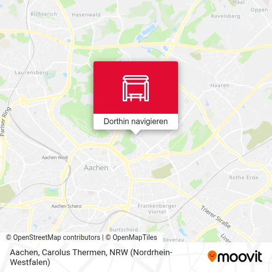 Aachen, Carolus Thermen Karte