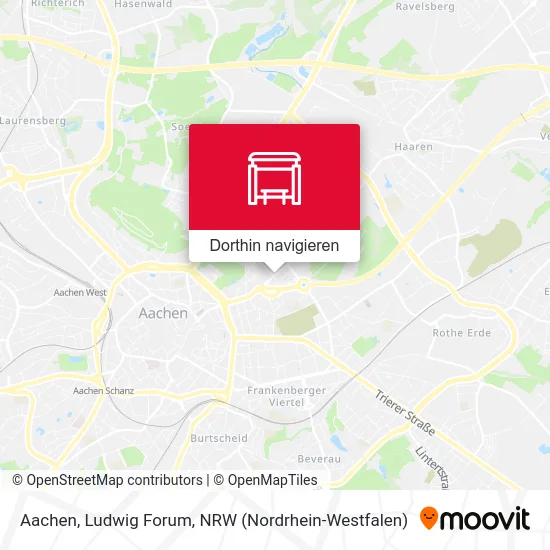Aachen, Ludwig Forum Karte