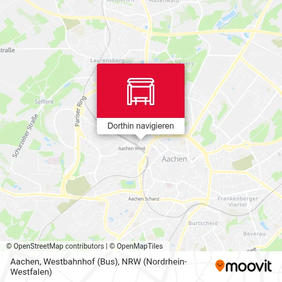 Aachen, Westbahnhof (Bus) Karte