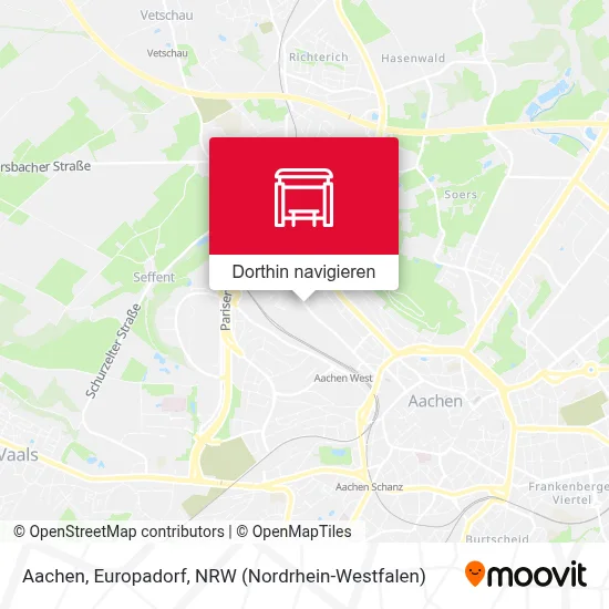 Aachen, Europadorf Karte