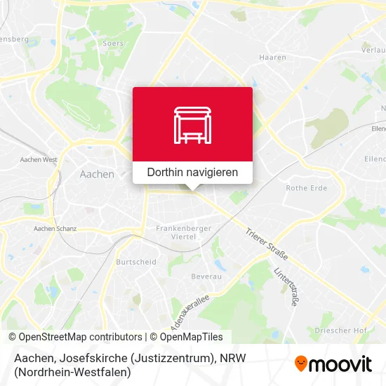 Aachen, Josefskirche (Justizzentrum) Karte