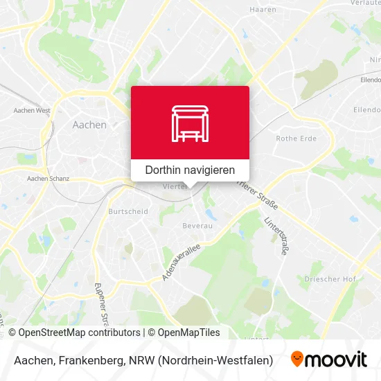 Aachen, Frankenberg Karte