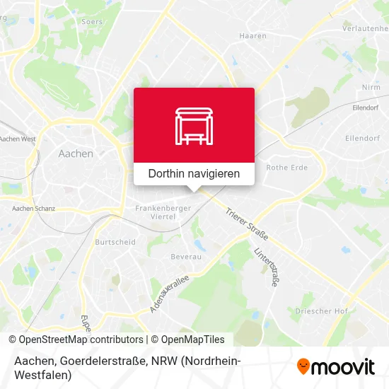 Aachen, Goerdelerstraße Karte
