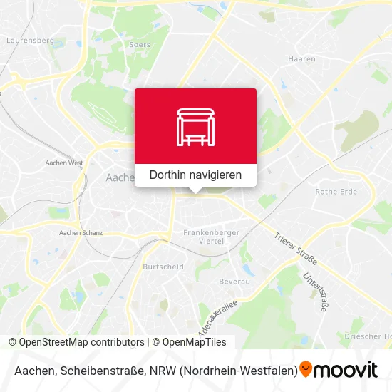 Aachen, Scheibenstraße Karte