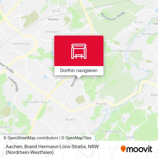 Aachen, Brand Hermann-Löns-Straße Karte