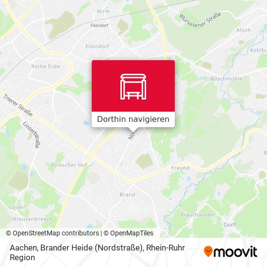 Aachen, Brander Heide (Nordstraße) Karte