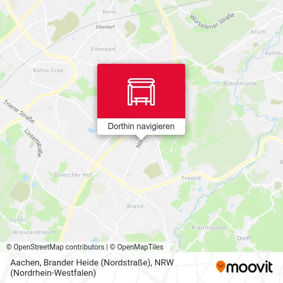 Aachen, Brander Heide (Nordstraße) Karte