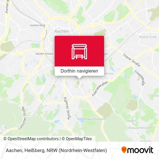 Aachen, Heißberg Karte