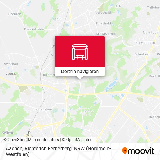 Aachen, Richterich Ferberberg Karte