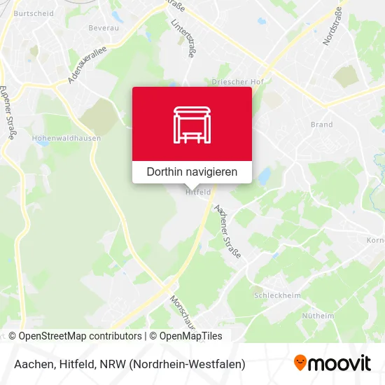 Aachen, Hitfeld Karte