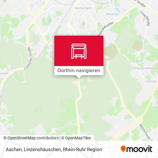 Aachen, Linzenshäuschen Karte