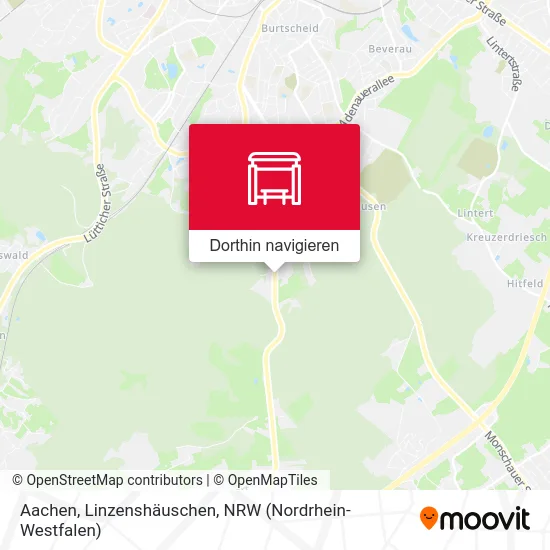 Aachen, Linzenshäuschen Karte