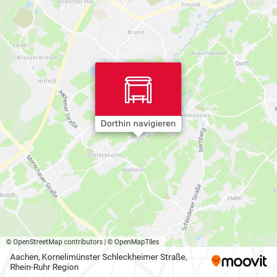 Aachen, Kornelimünster Schleckheimer Straße Karte